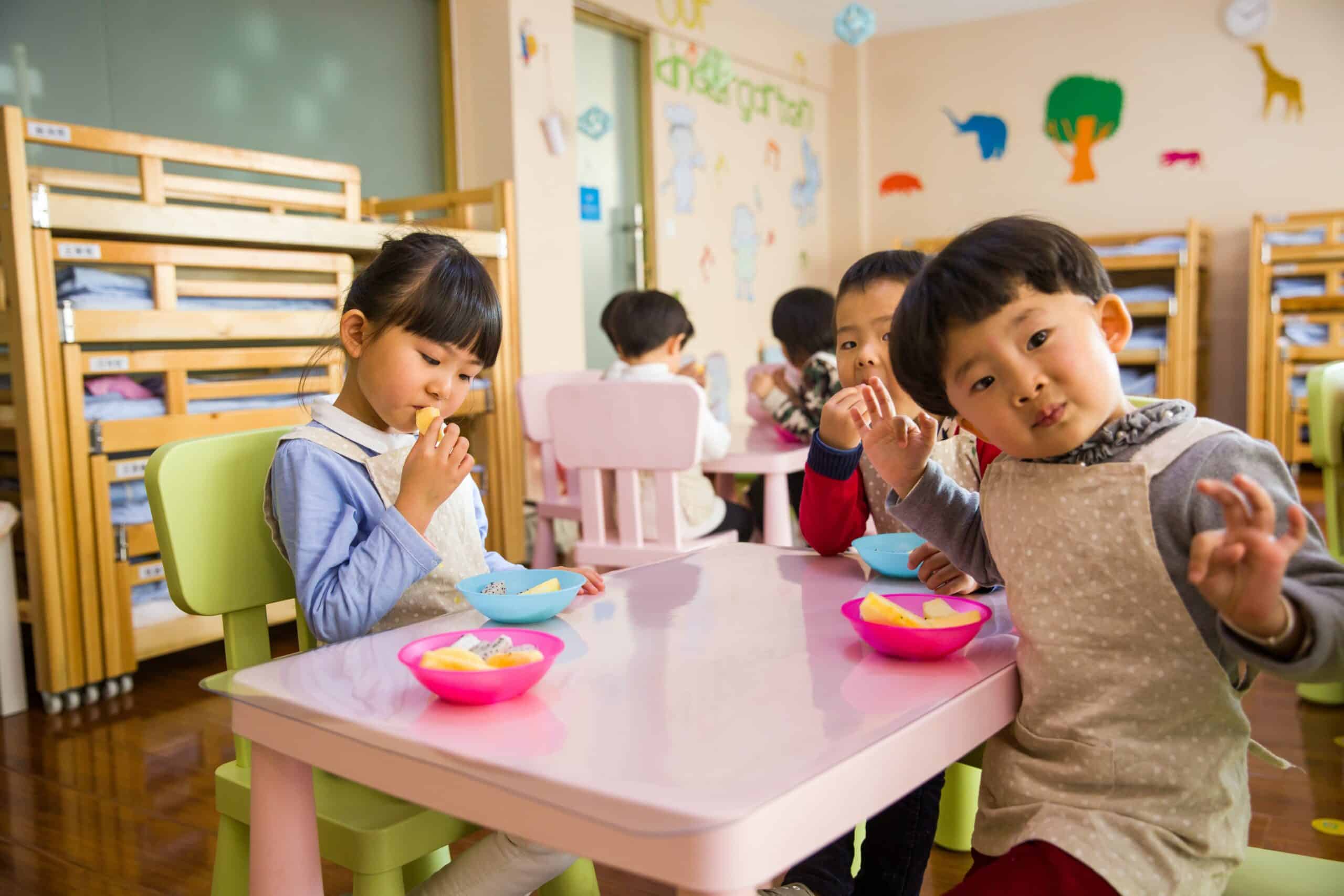 public preschool children benefiting from healthy food